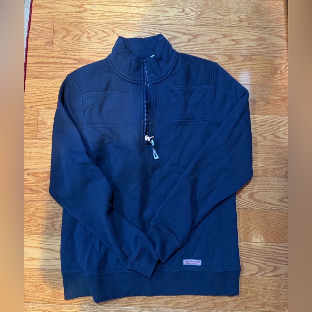 Vineyard Vines Navy Quarterzip Popover Sweatshirt
